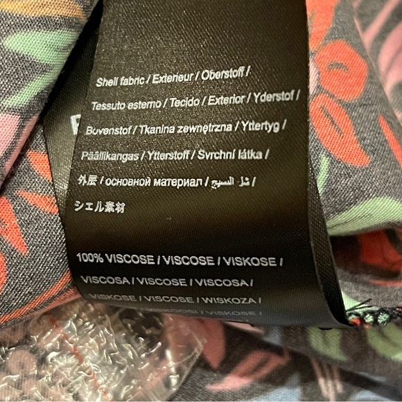 Farm Rio Tropical Garden Lenzing Ecovero Viscose Midi Dress Small like new - Picture 11 of 12